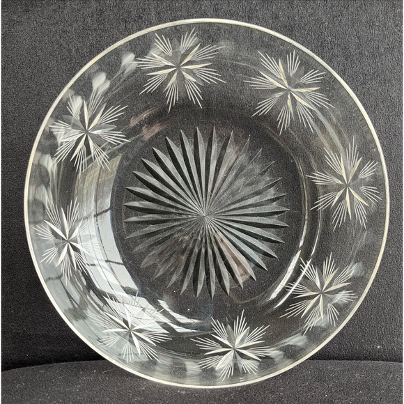 VTG Cut Glass 8” Bowl - Picture 4 of 4